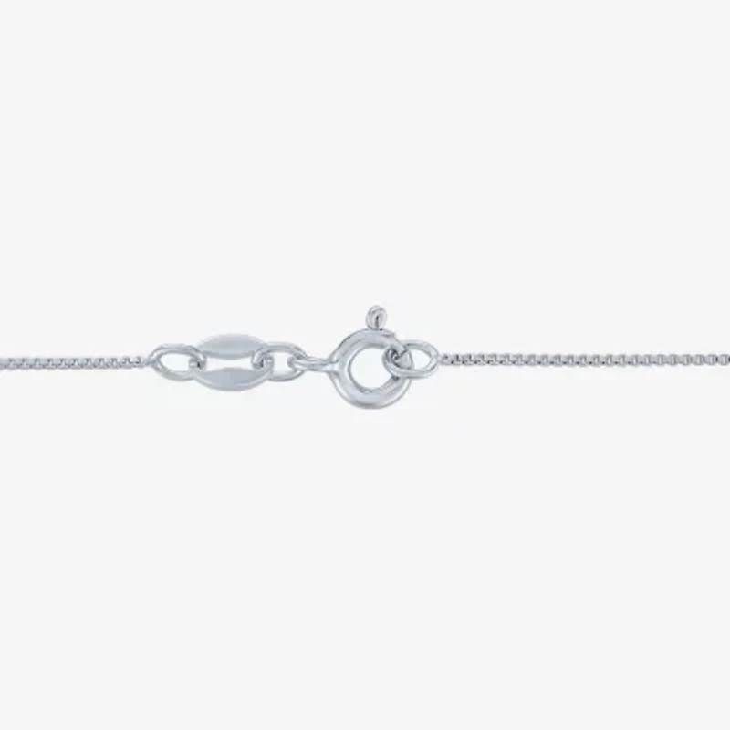 Womens 1/ CT. T.W. Natural Black Diamond Sterling Silver 18 Inch Pendant Necklace