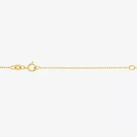 G-H Womens Diamond Accent Lab Grown White Diamond Accent 14K Gold Over Silver 16 Inch Pendant Necklace