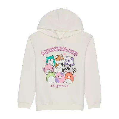 Little & Big Kid Girls Long Sleeve Squishmallows Fleece Hoodie