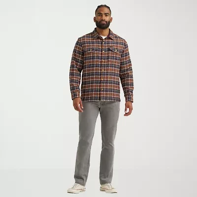Lee Mens Regular Fit Long Sleeve Plaid Button-Down OverShirt