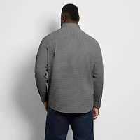 Van Heusen Cronbie Mens Long Sleeve Slim Fit Wrinkle Free Big and Tall Button-Down Shirt