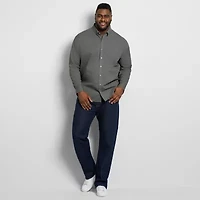 Van Heusen Cronbie Mens Long Sleeve Slim Fit Wrinkle Free Big and Tall Button-Down Shirt