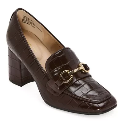 Liz Claiborne Mallard Womens Square Closed Toe Loafers