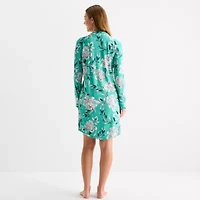 Liz Claiborne Womens Long Sleeve Nightshirt