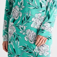 Liz Claiborne Womens Long Sleeve Nightshirt