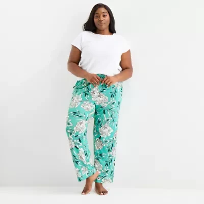 Liz Claiborne Cool and Calm Womens Plus Pajama Pants