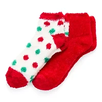 Mixit Cozy Chenille Womens 2 Pair Low Cut Socks