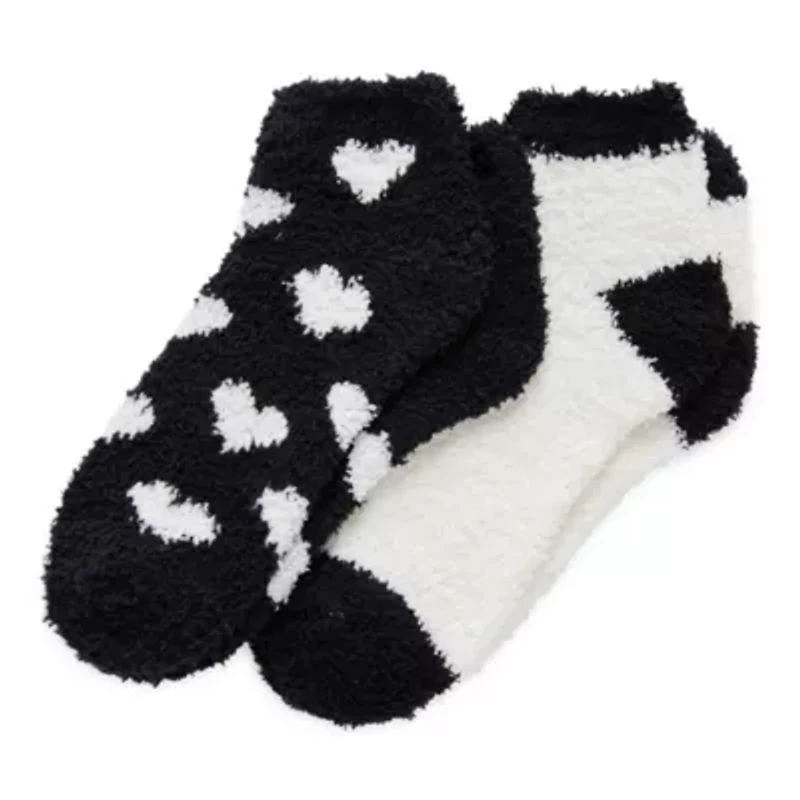 Mixit Cozy Womens 2 Pair Low Cut Socks