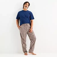 St. John's Bay Mens Crew Neck Short Sleeve Pajama Top