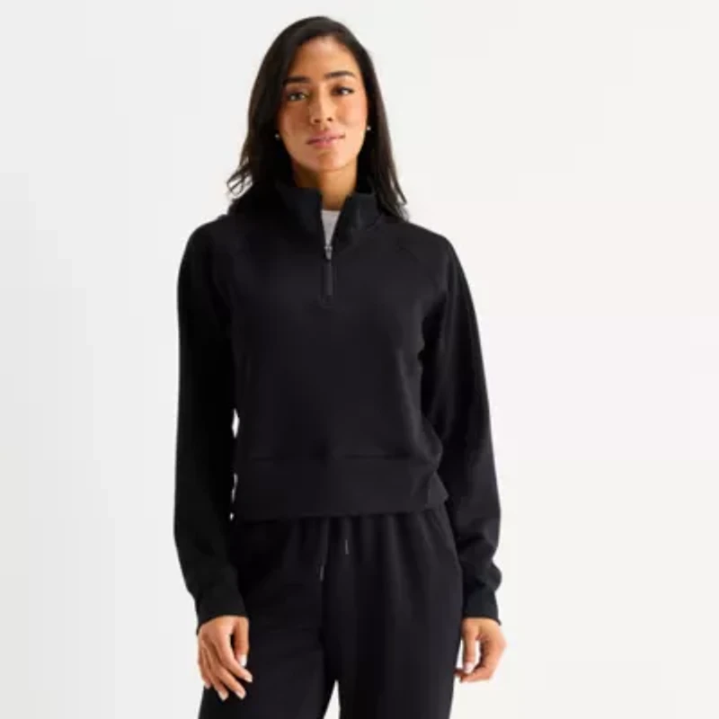 Xersion Womens Scuba Luxe Half Zip Pullover