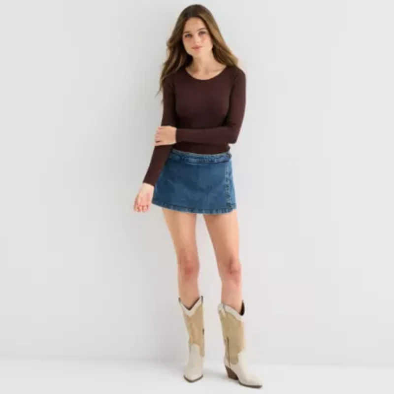 Arizona Womens Juniors Wrap Skirt