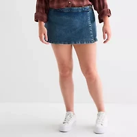 Arizona Womens Juniors Plus Wrap Skirt