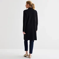 Liz Claiborne Womens Long Sleeve Open Front Cardigan