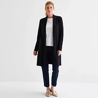 Liz Claiborne Womens Long Sleeve Open Front Cardigan