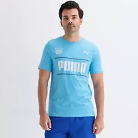 PUMA Mens Crew Neck Short Sleeve Regular Fit Graphic T-Shirt