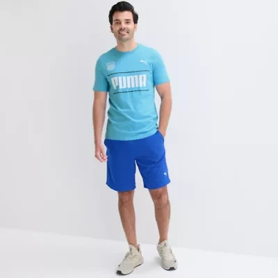 PUMA Mens Crew Neck Short Sleeve Regular Fit Graphic T-Shirt