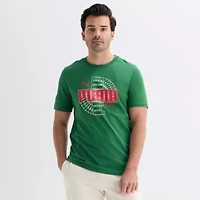 PUMA Mens Crew Neck Short Sleeve Regular Fit Graphic T-Shirt
