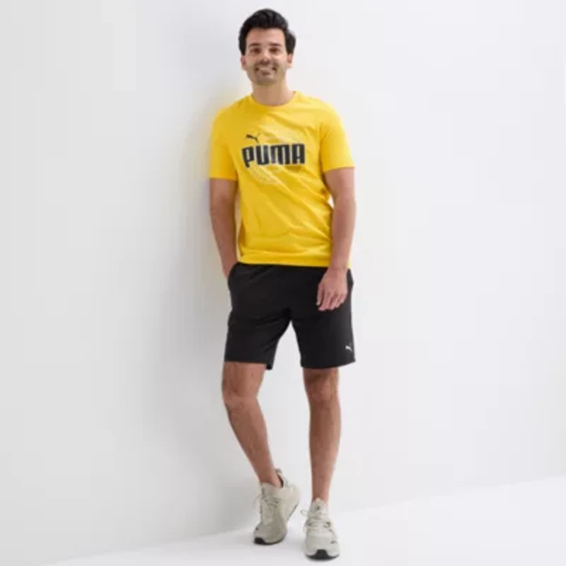 PUMA Mens Crew Neck Short Sleeve Regular Fit Graphic T-Shirt