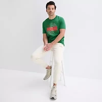 PUMA Mens Crew Neck Short Sleeve Regular Fit Graphic T-Shirt