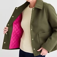 Liz Claiborne Womens Midweight Peacoat