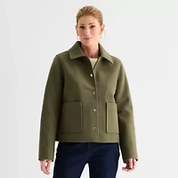 Liz Claiborne Womens Midweight Peacoat