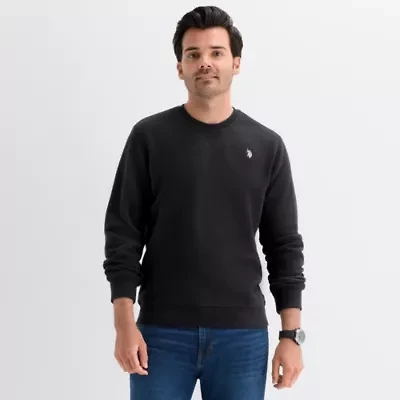 U.S. Polo Assn. Crew Fleece Mens Neck Long Sleeve Embroidered Sweatshirt
