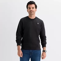 U.S. Polo Assn. Crew Fleece Mens Neck Long Sleeve Embroidered Sweatshirt