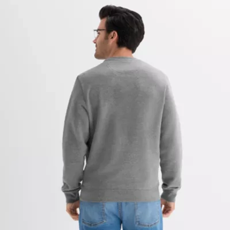 U.S. Polo Assn. Crew Fleece Mens Neck Long Sleeve Embroidered Sweatshirt