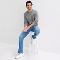 U.S. Polo Assn. Crew Fleece Mens Neck Long Sleeve Embroidered Sweatshirt