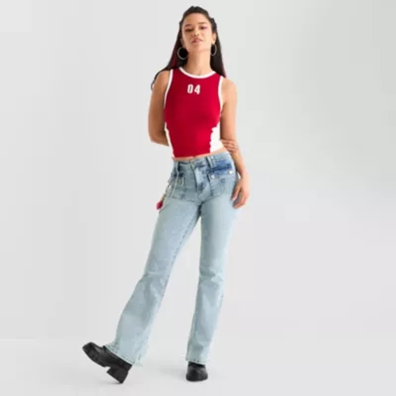 Joaquina for JCPenney Womens-Juniors Crew Neck Tank Top