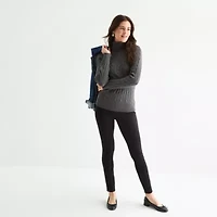 St. John's Bay Tall Womens Turtleneck Long Sleeve Pullover Sweater