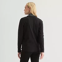 St. John's Bay Womens V Neck Long Sleeve Tall Sweatshirt