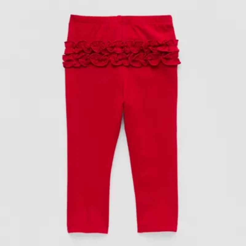 Okie Dokie Rib Baby Girls Skinny Full Length Leggings
