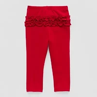 Okie Dokie Rib Baby Girls Skinny Full Length Leggings