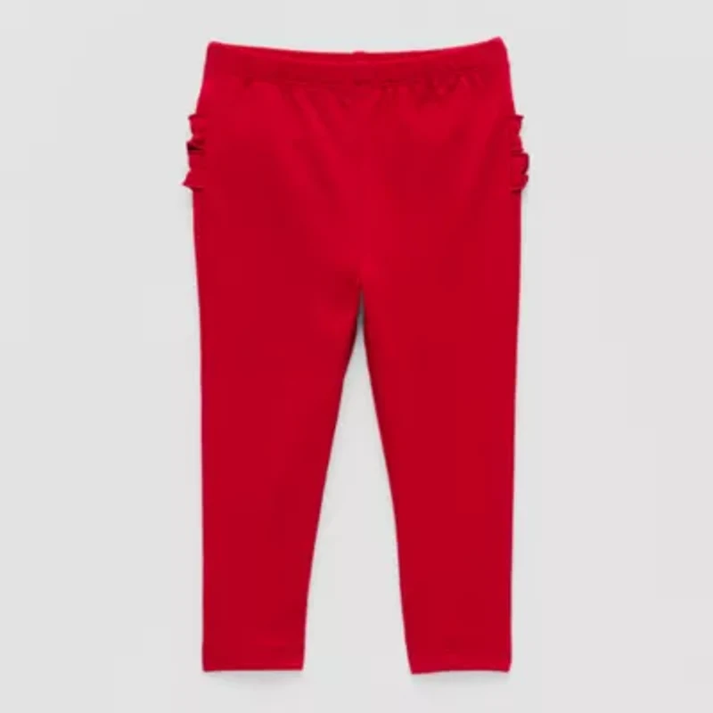 Okie Dokie Rib Baby Girls Skinny Full Length Leggings