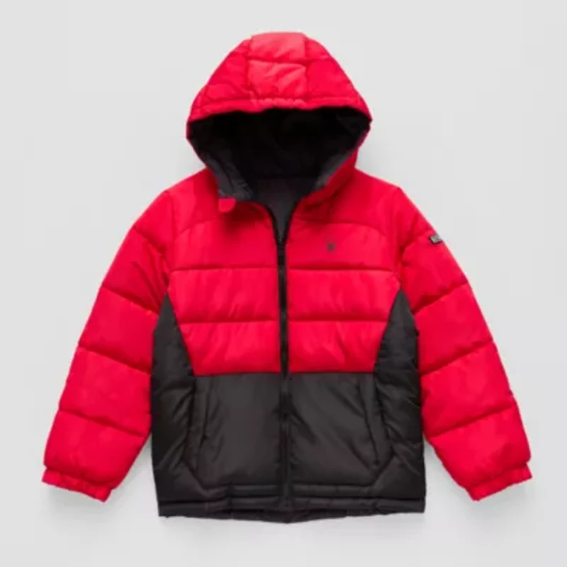 Spyder Little & Big Kid Boys Hooded Reversible Heavyweight Puffer Jacket