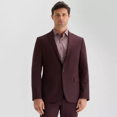 J. Ferrar Twill Mens Slim Fit Suit Jacket