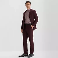 J. Ferrar Twill Mens Slim Fit Flat Front Suit Pant