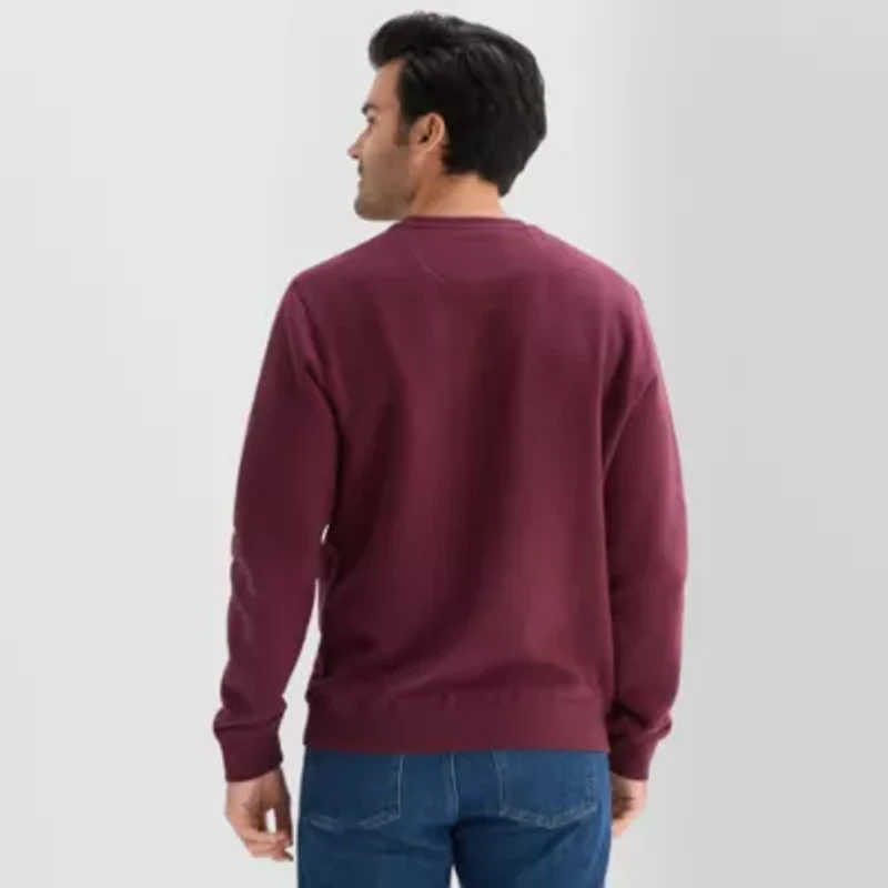 U.S. Polo Assn. Crew Fleece Mens Neck Long Sleeve Embroidered Sweatshirt