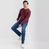 U.S. Polo Assn. Crew Fleece Mens Neck Long Sleeve Embroidered Sweatshirt