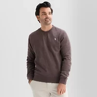 U.S. Polo Assn. Crew Fleece Mens Crew Neck Long Sleeve Embroidered Sweatshirt