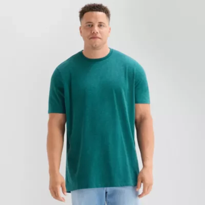 St. John's Bay Super Soft Mens Crew Neck Short Sleeve Big and Tall T-Shirt