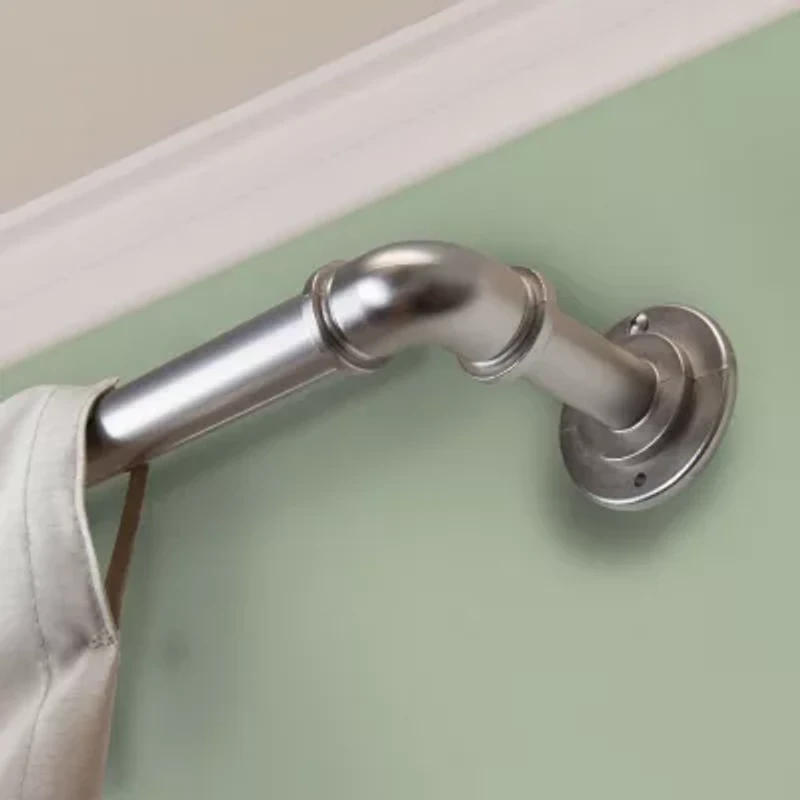 Rod Desyne Industrial Pipe Blackout 1 Adjustable Curtain