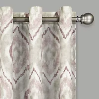 Eclipse Ambiance Ikat Draft Stopper Grommet Top Energy Saving 100% Blackout Single Curtain Panel