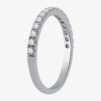 (H-I / I1) Womens 2 CT. T.W. Lab Grown White Diamond 10K Gold Pear Side Stone Halo Bridal Set