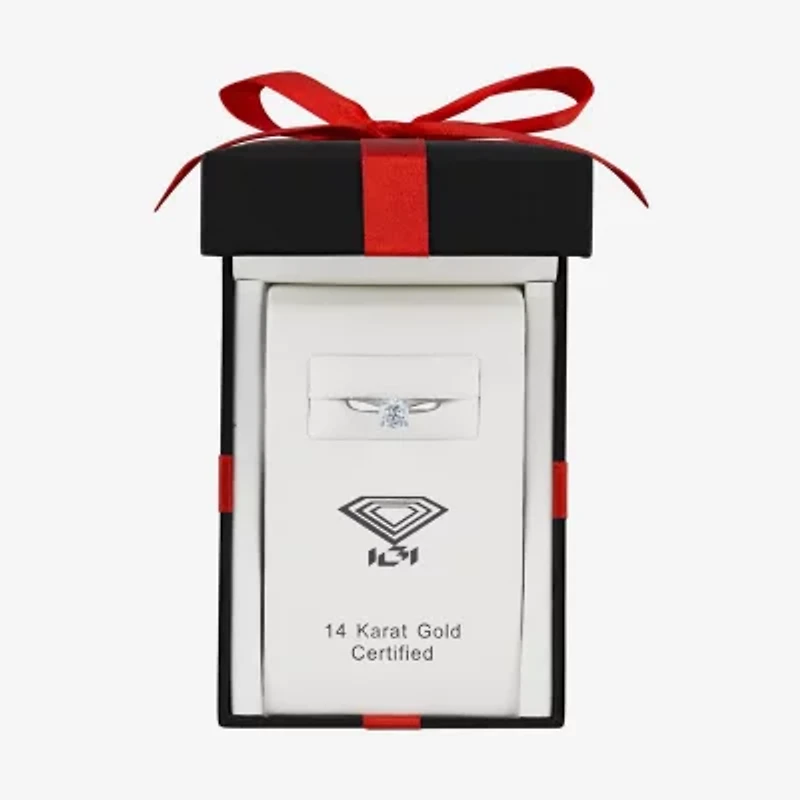 Premier Collection 1 CT. Natural Diamond Round Solitaire Engagement Ring 14K Gold