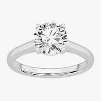 Solitaire Ring (G-H / Si1-Si2) Womens 2 CT. T.W. Lab Grown White Diamond 14K Gold Round Engagement