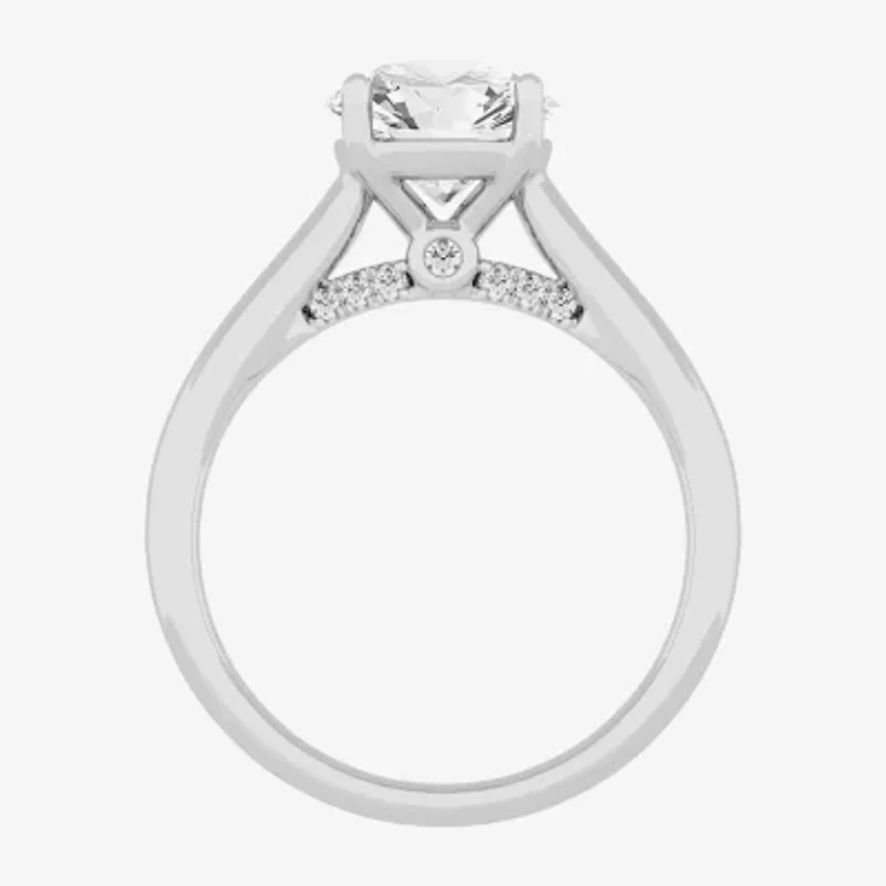 Solitaire Ring (G-H / Si1-Si2) Womens 2 CT. T.W. Lab Grown White Diamond 14K Gold Round Engagement