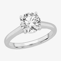 Solitaire Ring (G-H / Si1-Si2) Womens 2 CT. T.W. Lab Grown White Diamond 14K Gold Round Engagement