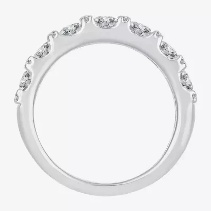 Womens 2 CT. T.W. Natural White Diamond 10K Gold Anniversary Wedding Band